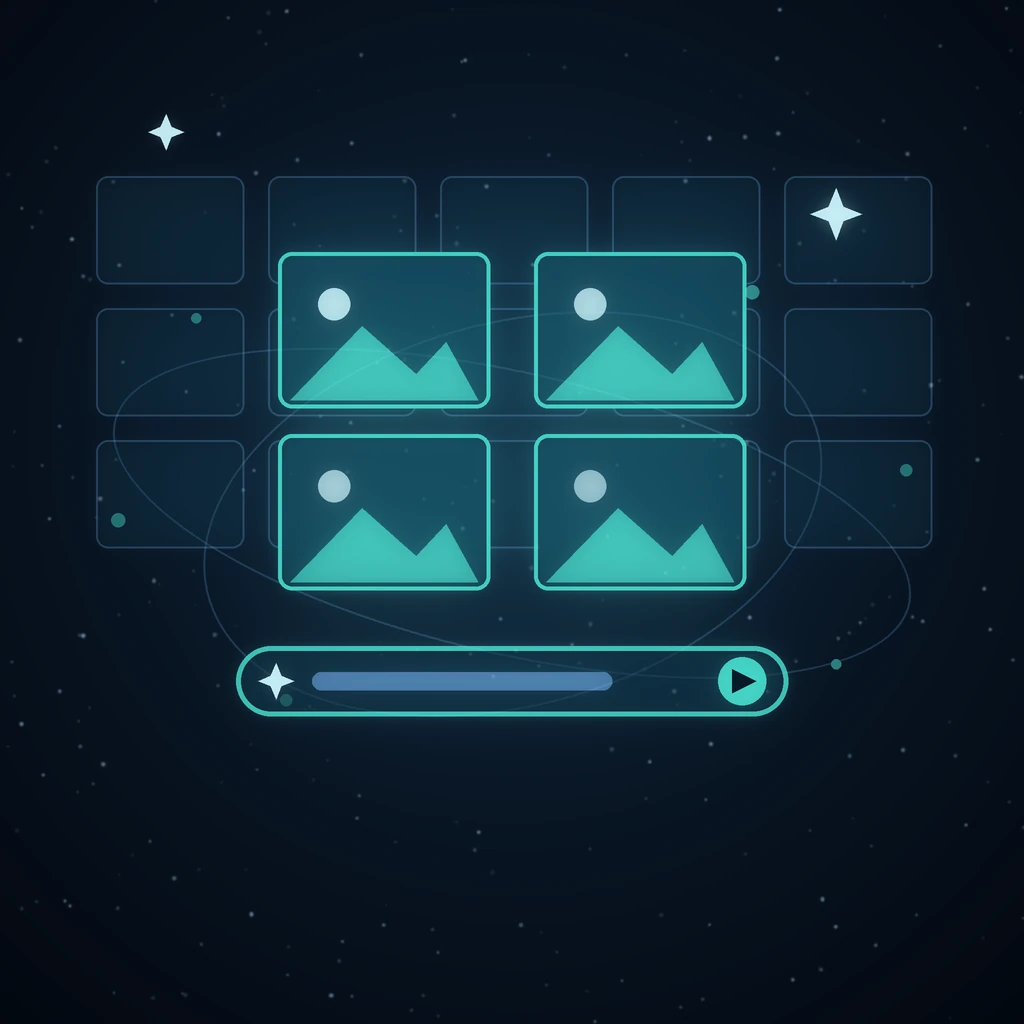 Four takes at once, from a wall of starting points