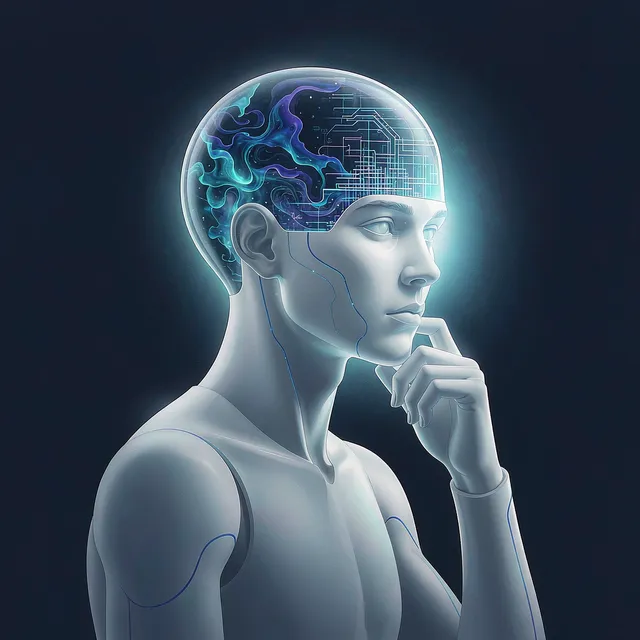 Illustration for the news story: Hybrid AI Agents Think in Latent Space, Act Through Text for 3x Speed