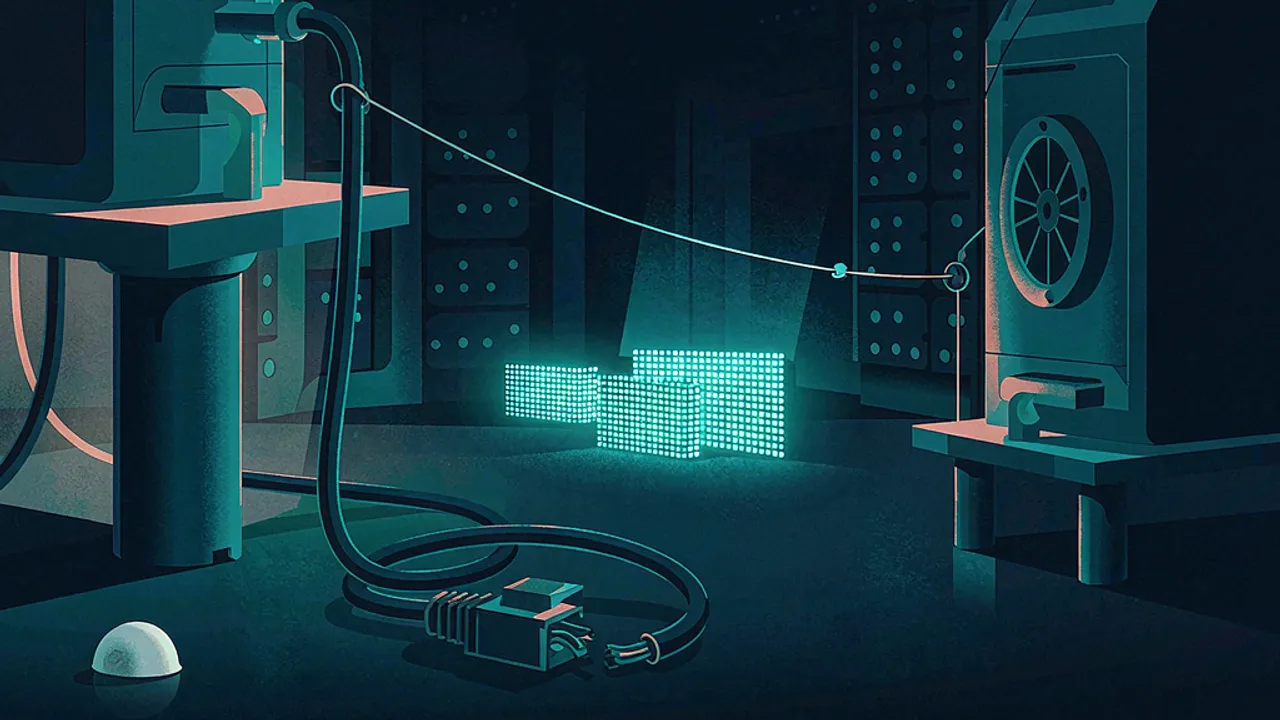 Illustration for the news story: OpenAI now trains frontier models without internet access