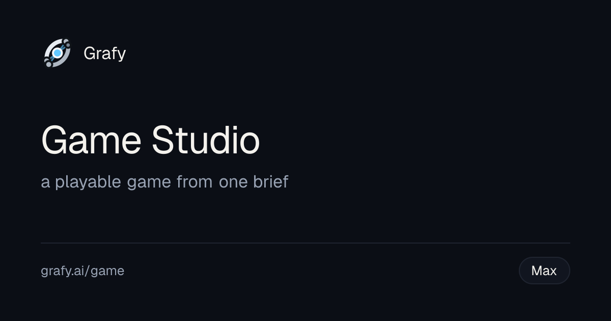 Game Studio on Grafy