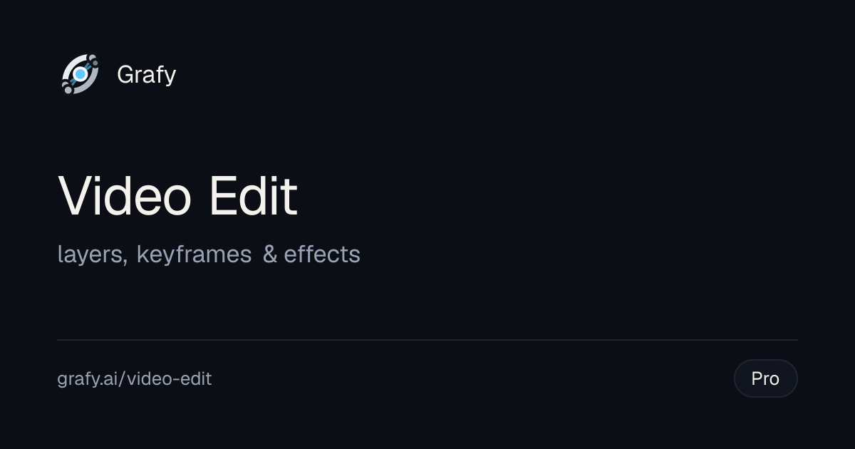 Video Edit on Grafy
