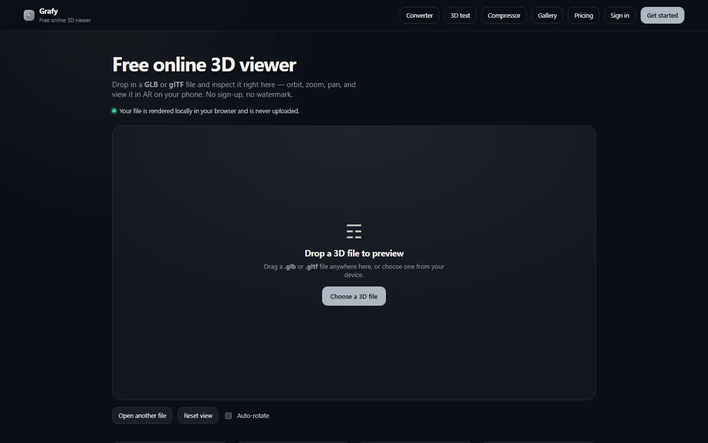 The free online 3D viewer